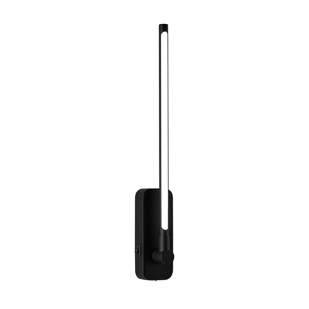 Rechargeable Remote Control Wall Light - 3CCT Dimmable Black Art Sconce