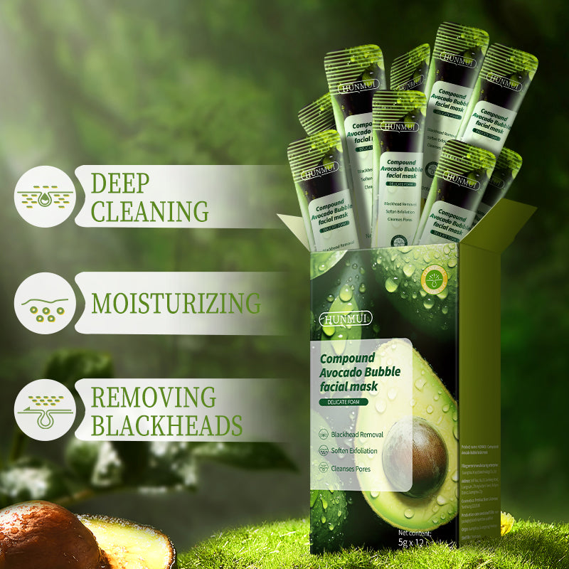 Compound Acid Avocado Bubble Mask 4g x 12 - Facial Care