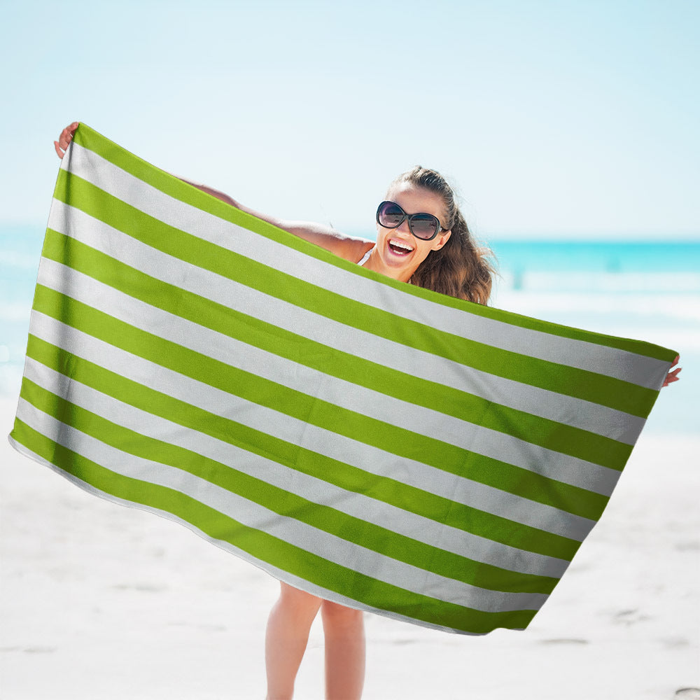 Double-Sided Velvet Bath Towel - Quick-Drying Beach & Spa Towels