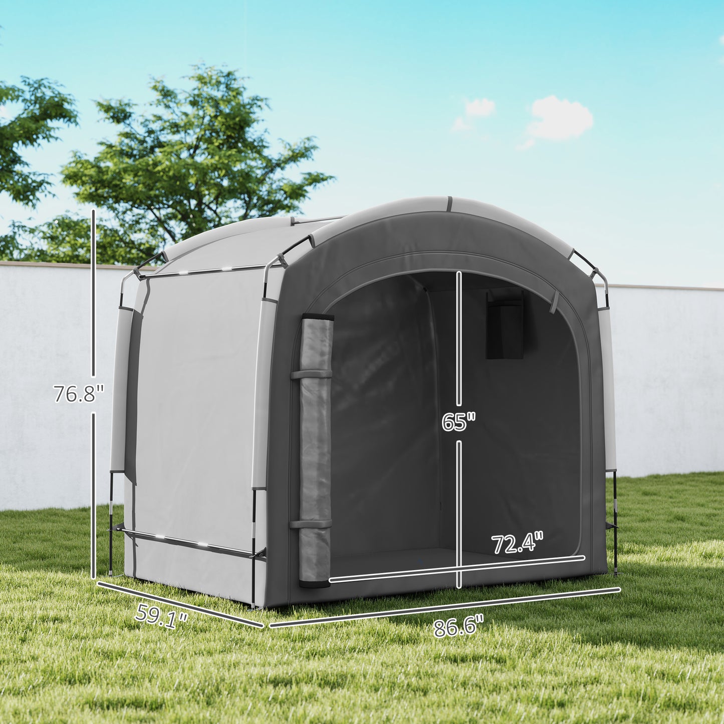 Portable Bike Storage Tent - Waterproof Shelter for 3-4 Bicycles