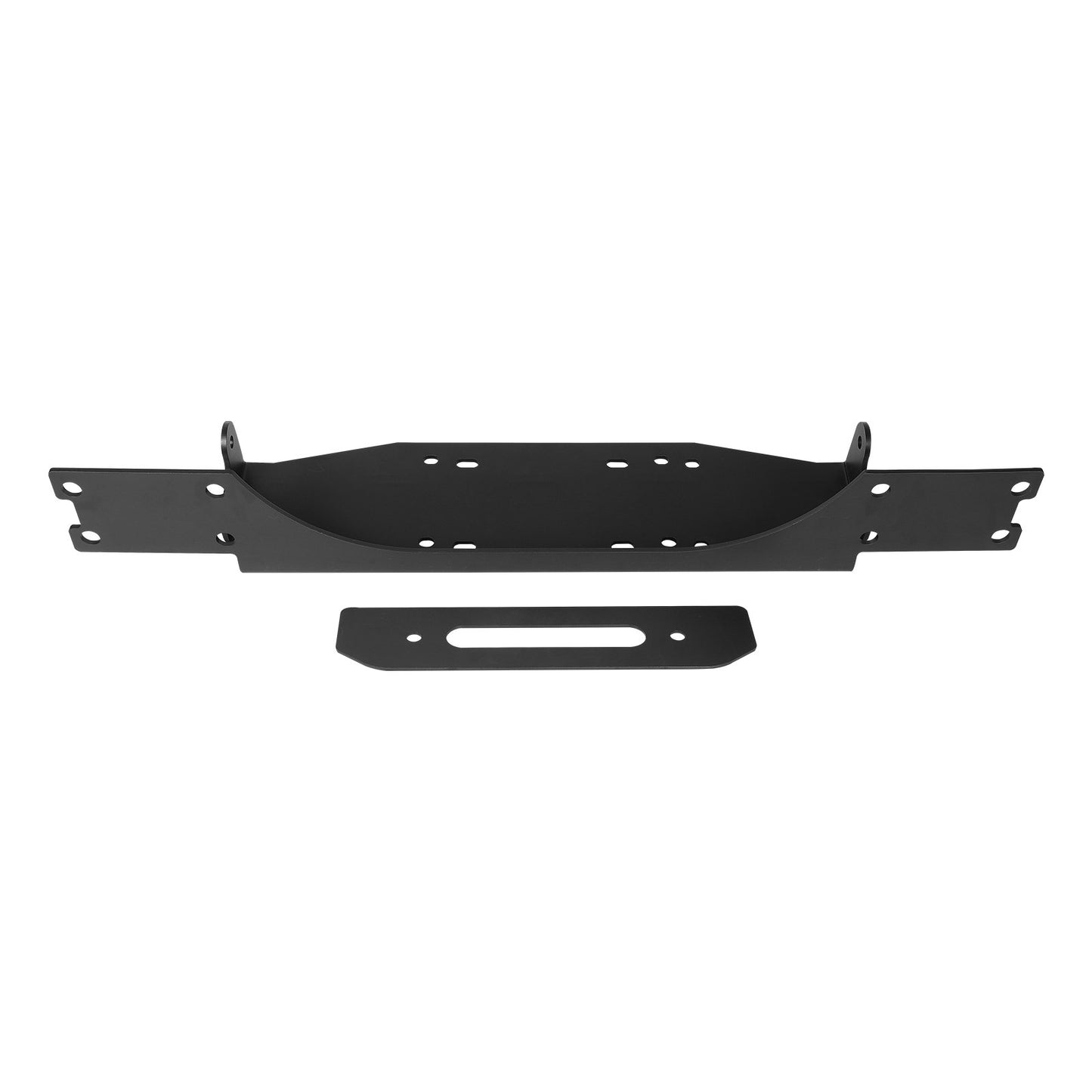 Trailer Hitch Winch Mount for Jeep Wrangler JL/JT 2018-2023 - Black Steel