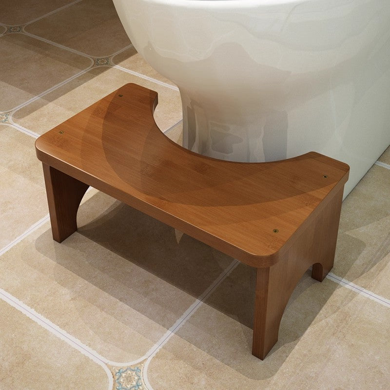 Children's Bamboo Toilet Step Stool with Non-Slip Surface - Eco-Friendly Kid's Bathroom Aid