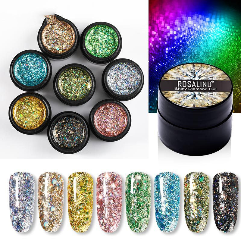 Flashing Diamond UV Nail Polish - 8 Colors