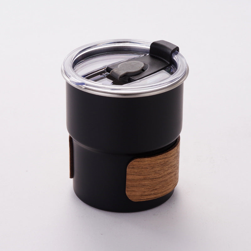 Outdoor Stainless Steel Water Cup 300ml Camping Drinkware with Foldable Handle