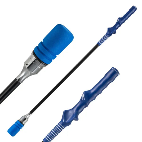 Golf Swing Stick - Portable Fiberglass Training Tool for Grip & Accuracy - Blue