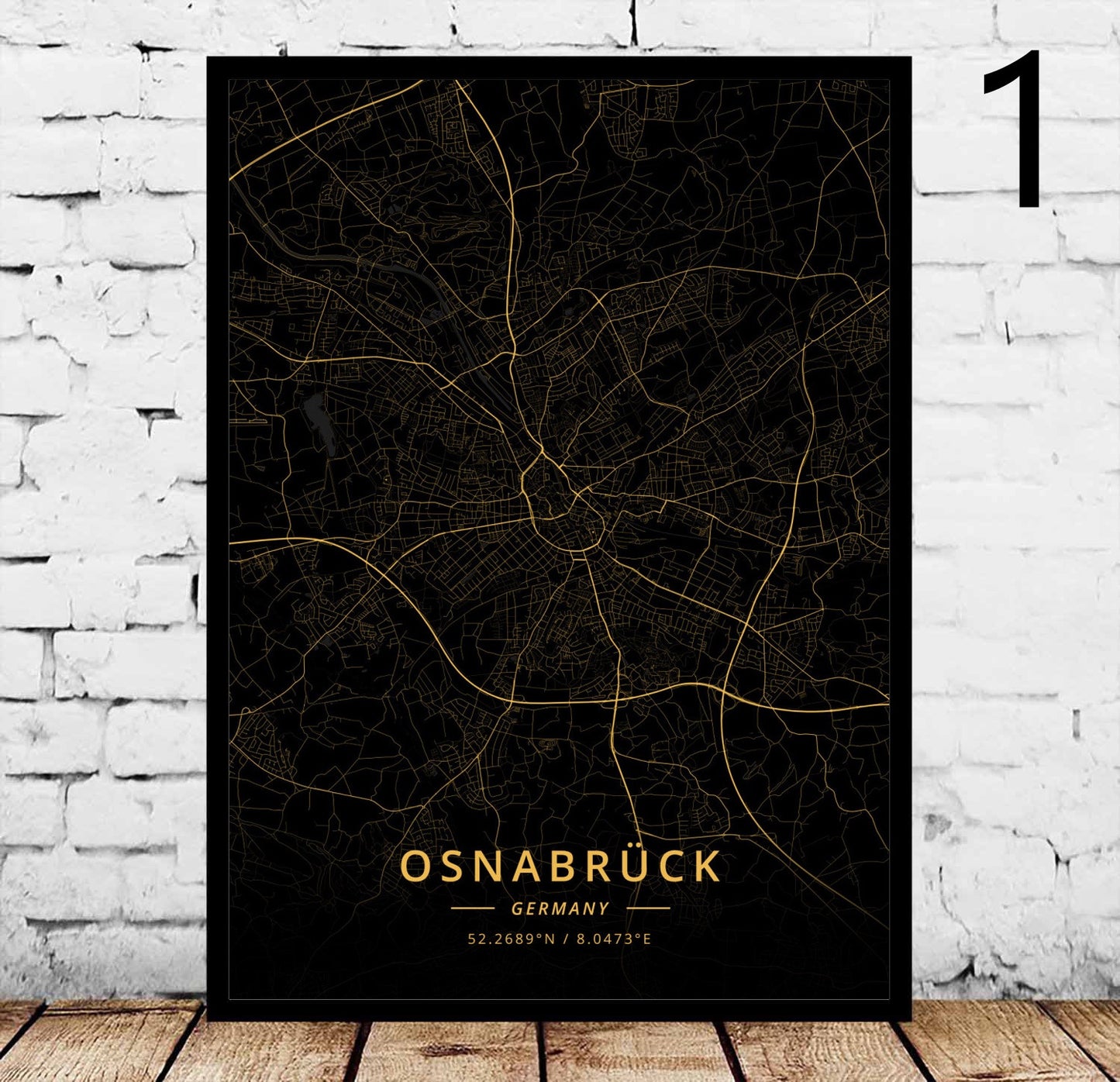 Decorative Canvas Art Poster for Home & Garden Wall Decor - Rostock's City