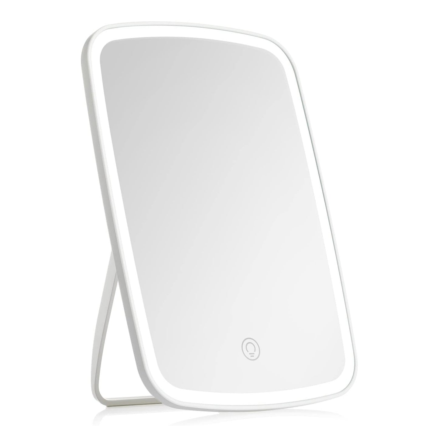 Portable LED Makeup Mirror with 3 Light Colors - Rechargeable Vanity Mirror