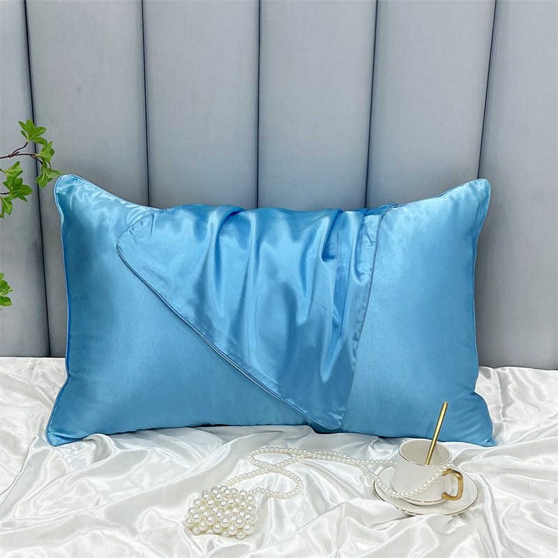 Double-Sided Ice Silk Pillowcase - Soft Rayon & Polyester Bedding Cover