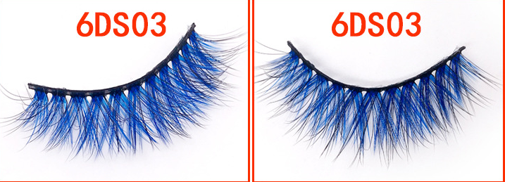 Gradient Color 6D Mink Fake Eyelashes with Variety Styles for Dramatic Eye Look