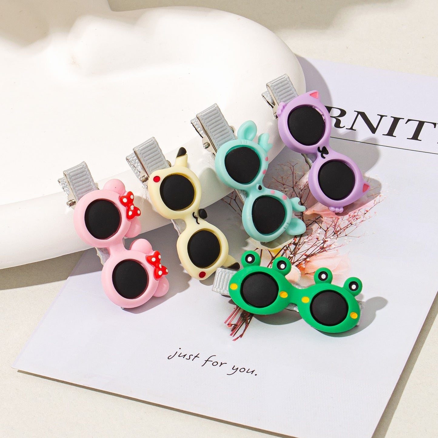 Cute Cartoon Duckbill Hair Clips - Set of 2 Random Colors