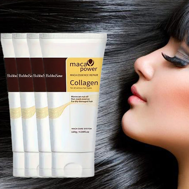 Collagen Hair Mask for Deep Repair - 360mL Heat-Free Frizz Control