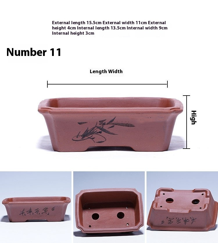 Purple Sand Flowerpot Tray for Yixing Pots - Garden & Home Storage