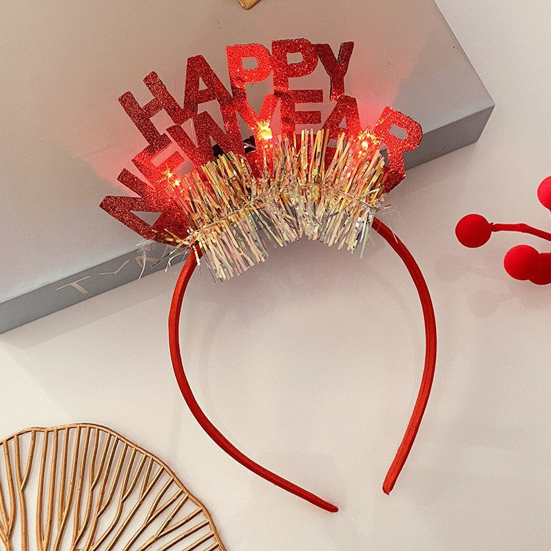 Christmas Light Headband for Women – Snowflake & Holiday Styles