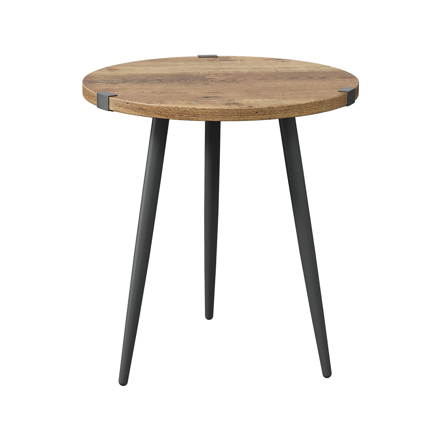 Modern Round Coffee Table for Living Room - Easy Assembly Oak