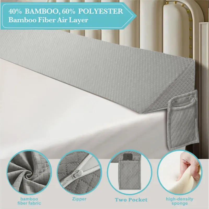 Diamond-Shaped Air Layer Fabric Gap Pillow - 137x24.5x15cm