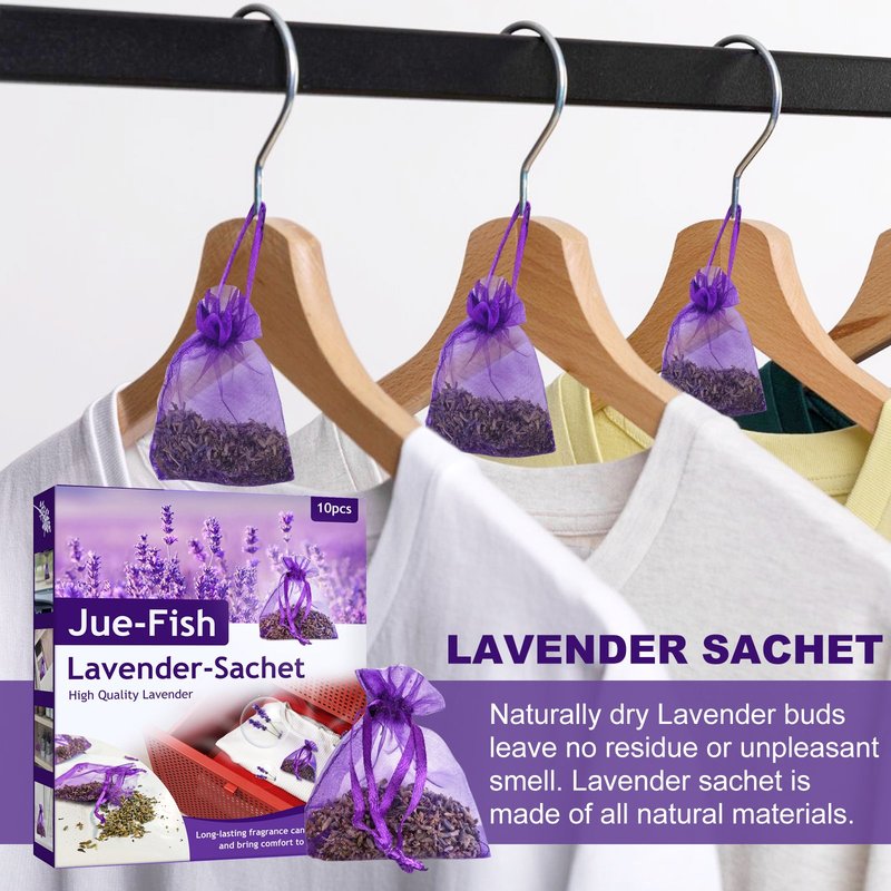 Lavender Scented Sachets for Kitchen Storage - 10 Pack