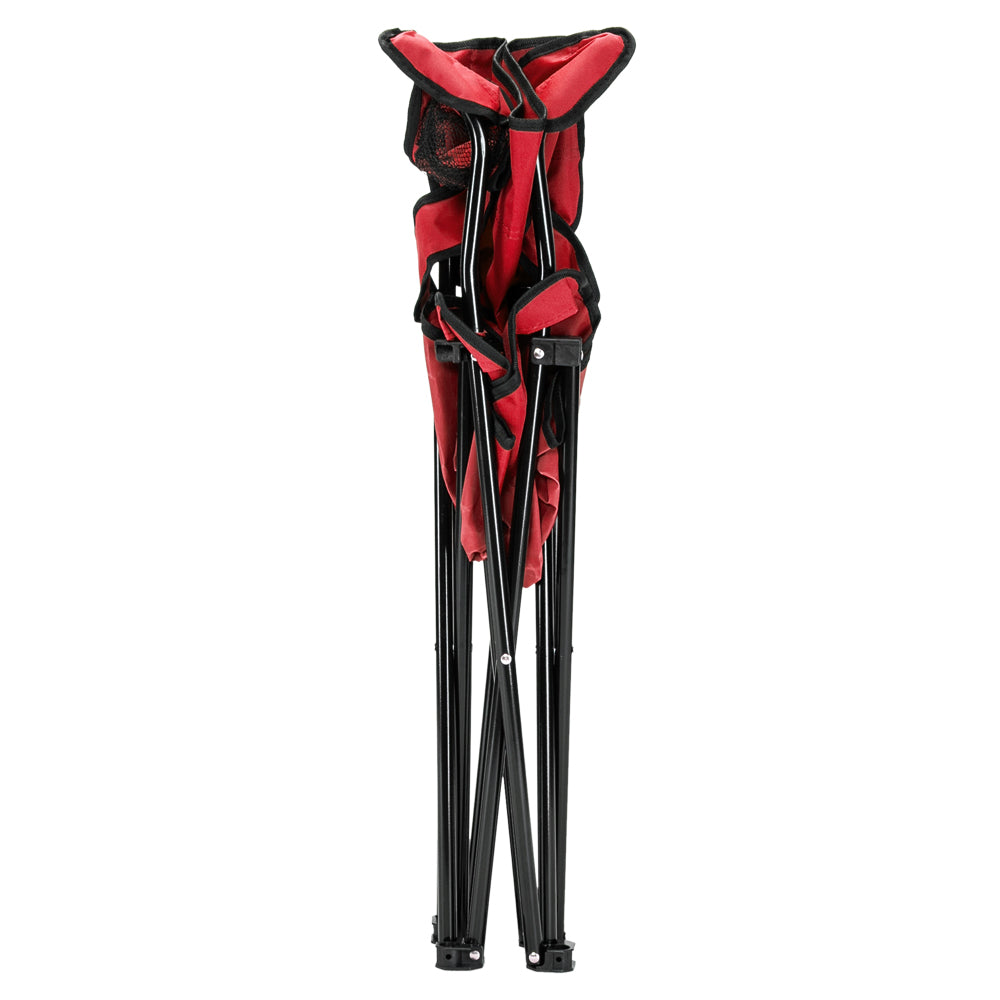 Portable Camping Chair - Red Oxford Cloth with Black Frame