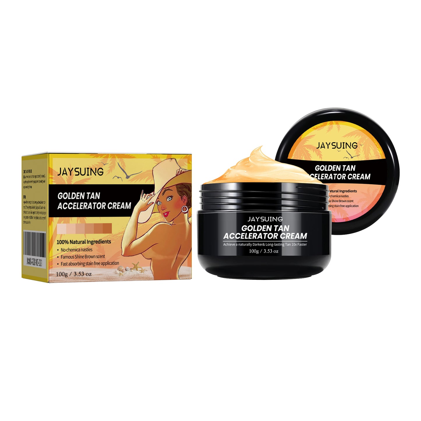 Natural Sun Tanning Bronzer Lotion - Moisturizing Body Tan Enhancer