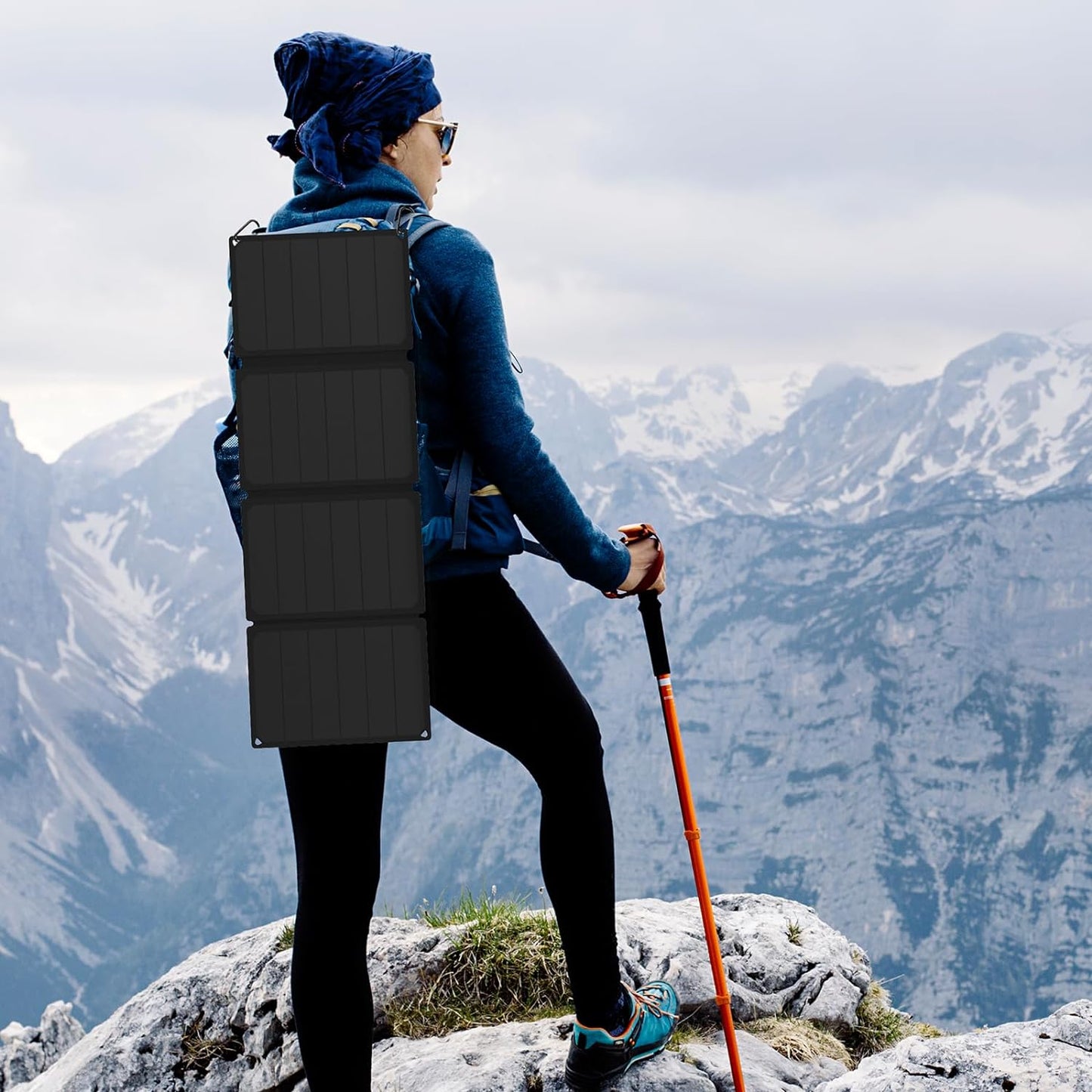 36W Portable Solar Charger - Foldable USB Solar Panel