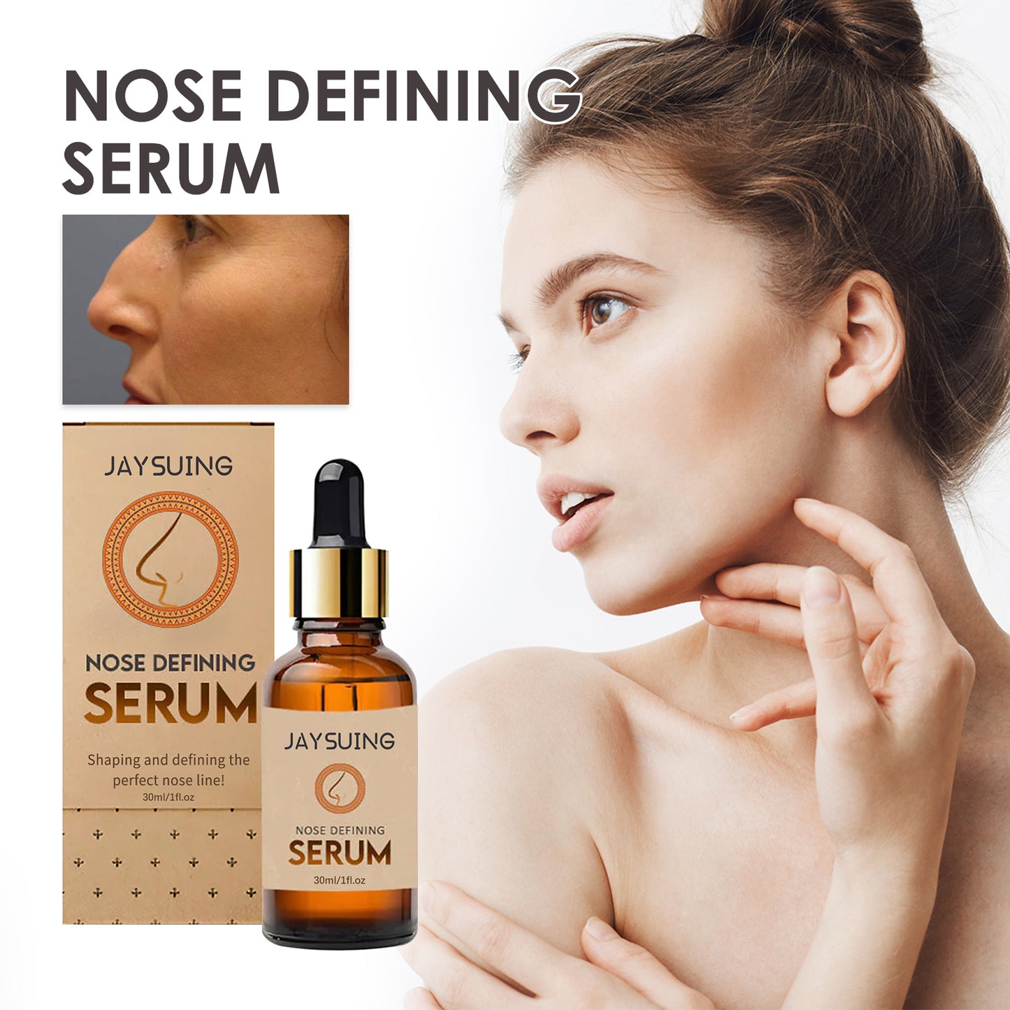 Nose Shaping Serum - Collagen Firming & Lifting Massage Treatment, 30ml