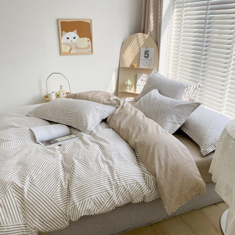 Retro Floral Bedding Set - Cotton Bed Linen with Quilt Cover & Pillowcases