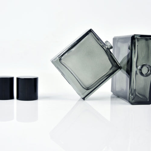 Portable Black Glass Perfume Storage Bottle Set - Upmarket Travel-Friendly Design