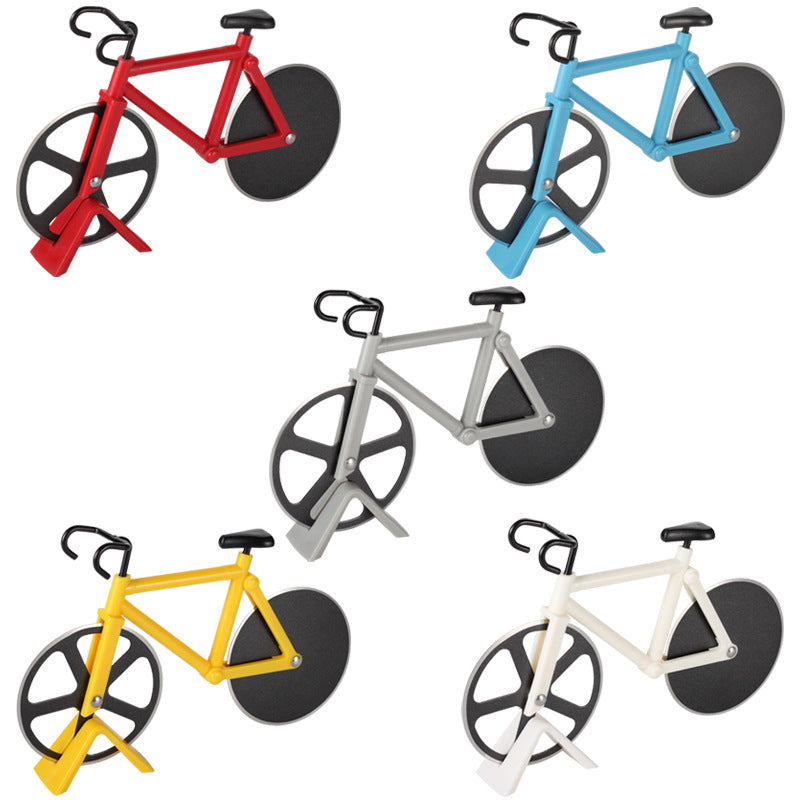 Stainless Steel Bicycle Pizza Cutter Multi-Function Kitchen Knife