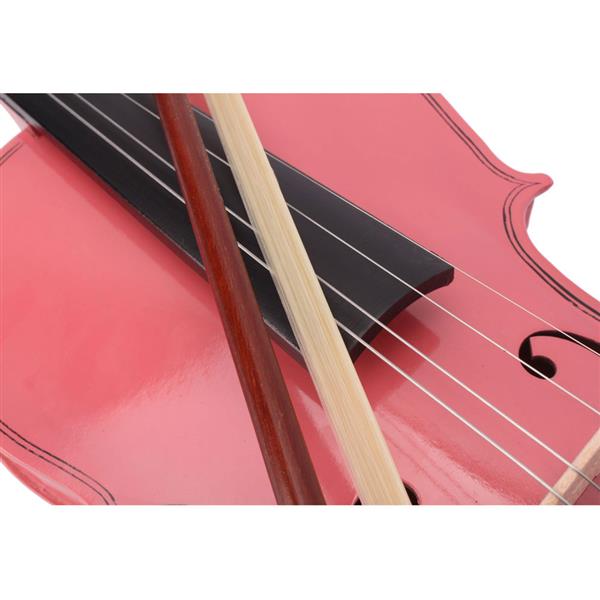 1/4 Size Pink Violin Set with Case, Bow & Rosin