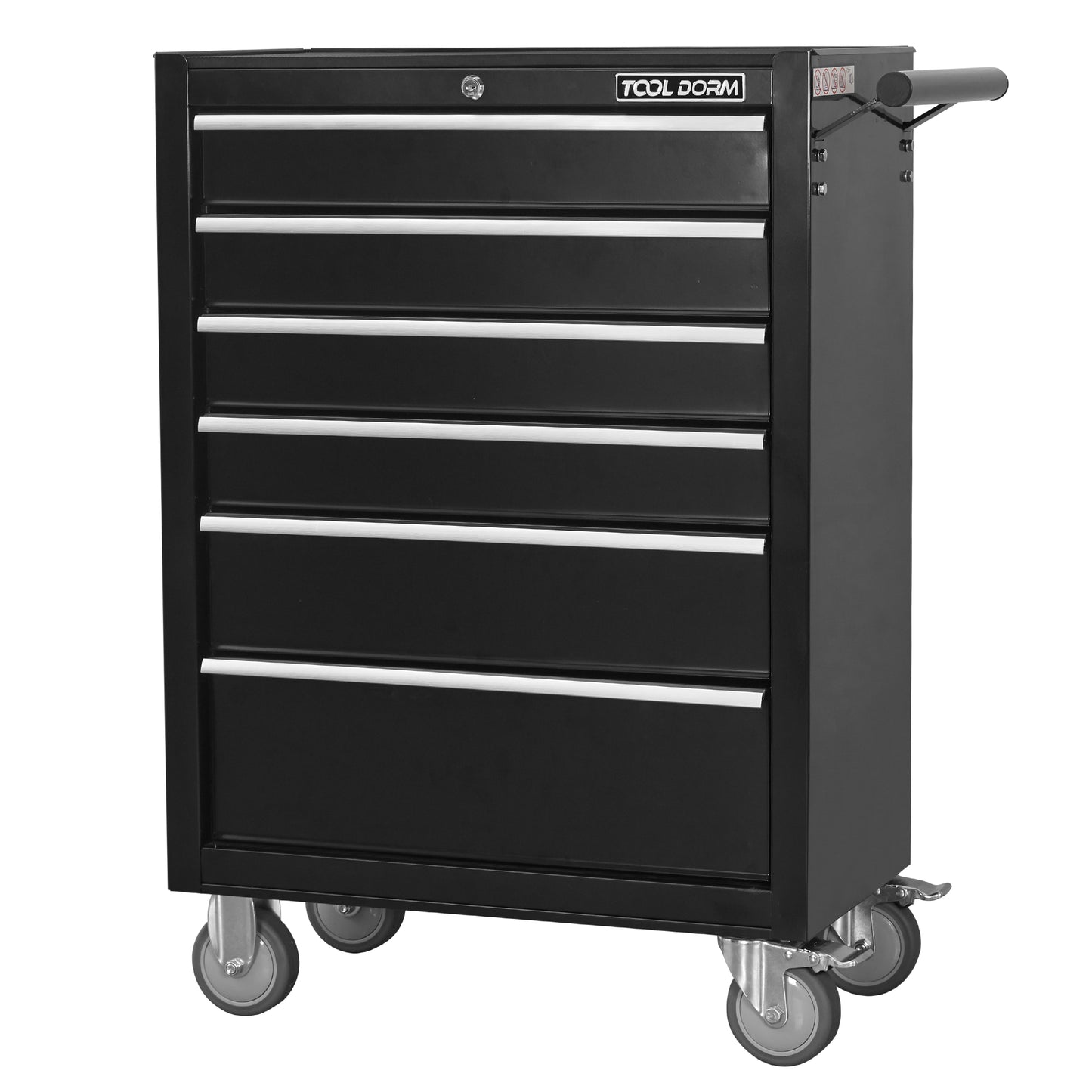 24.2-Inch Metal Rolling Tool Cabinet with Drawers and Locking System