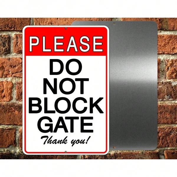 Weatherproof Metal No Parking Sign for Driveways & Gates