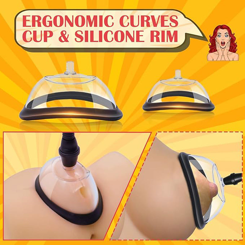 Clitoral and Nipple Pump Set - Adjustable Suction Toys