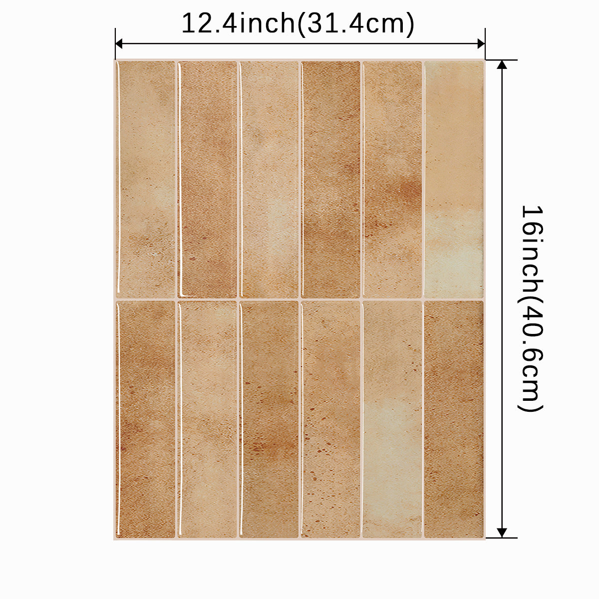 Waterproof 3D Self-Adhesive Wall Sticker for Kitchen Bathroom - High Temp Resistant