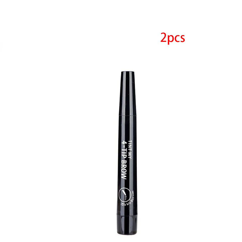 Four-Forked Water Eyebrow Pencil Multi-Head Makeup Eyebrow Shaping Tool - Multiple Colors