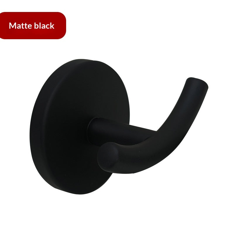 Double Coat Hook Wall-Mounted Zinc Alloy Bathroom Clothing Hanger