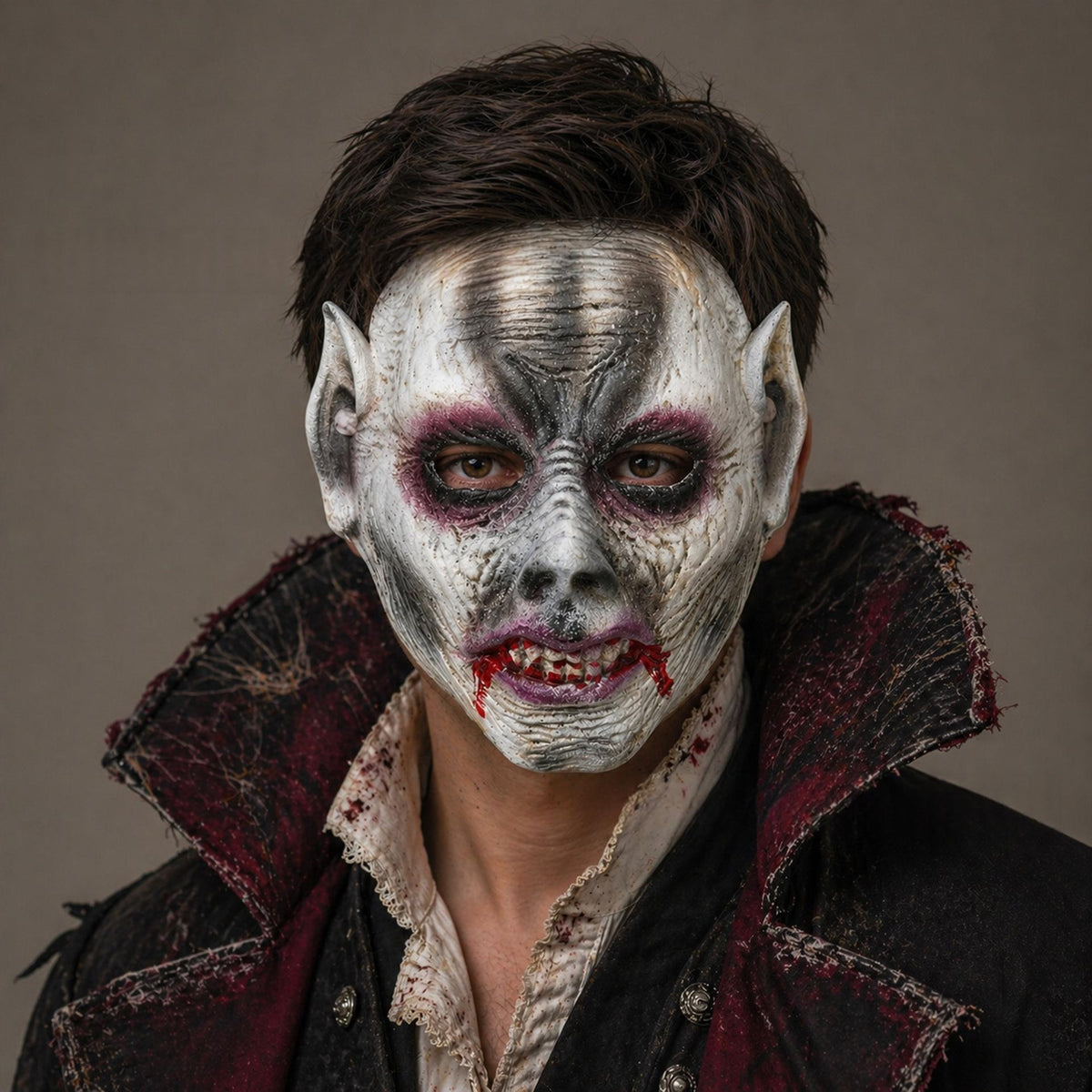Halloween Zombie Mask Decoration Gray - Party Mask for Halloween & Events