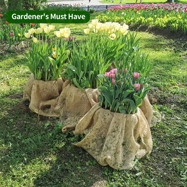 33ft Jute Cloth Roll - Eco-Friendly Garden Mulch Cover