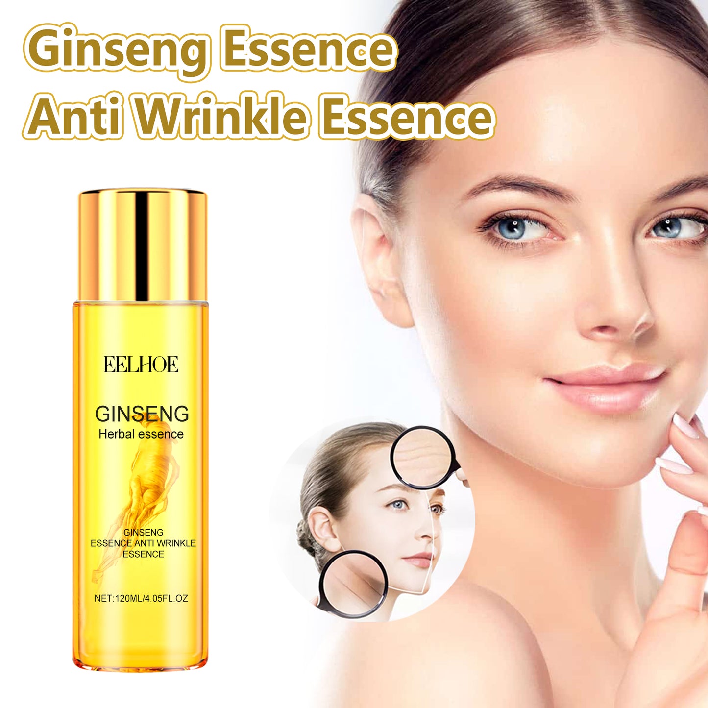 Ginseng Anti-Wrinkle Essence - 120ml Collagen Firming Facial Serum