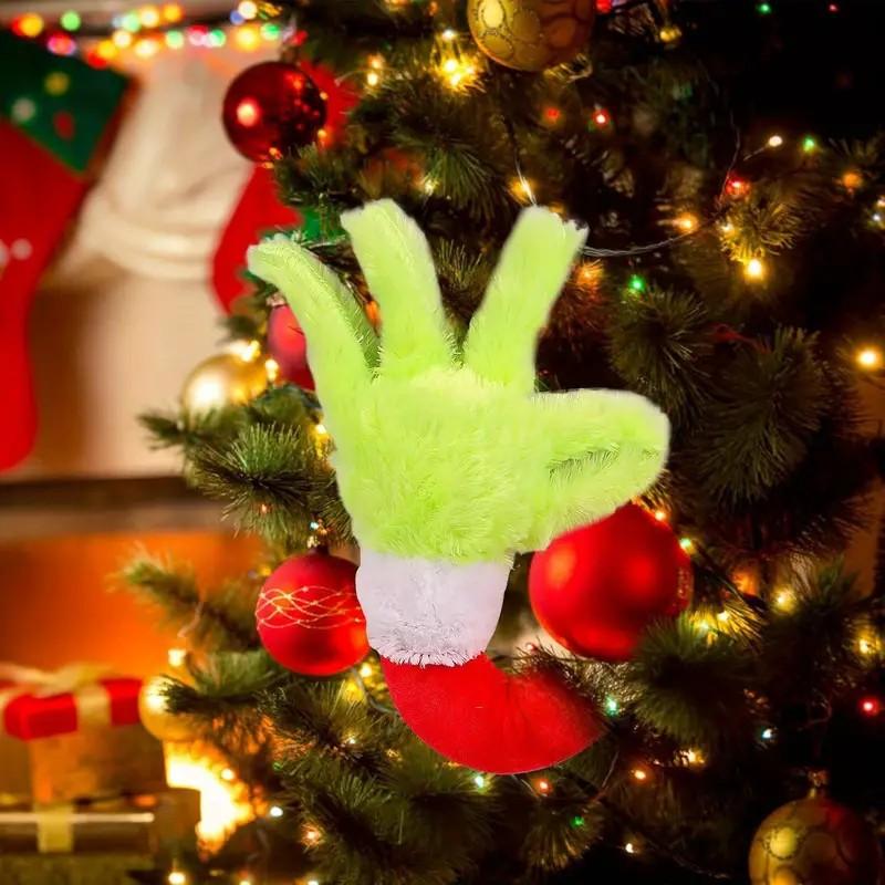 Grinch Green Monster Arm Doll Ornament - Christmas Tree Decoration