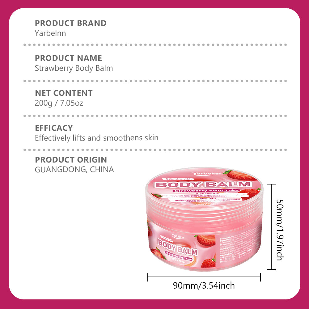 Strawberry Body Butter with Plant Oils