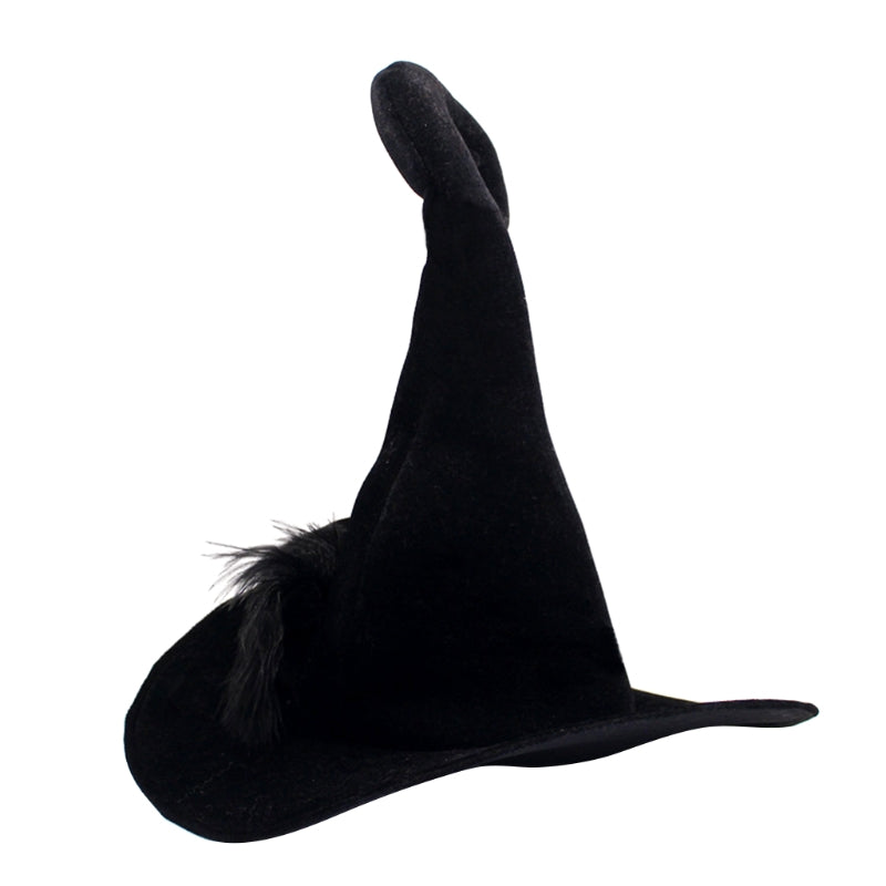 Black Festive Party Hat for Halloween & Celebrations