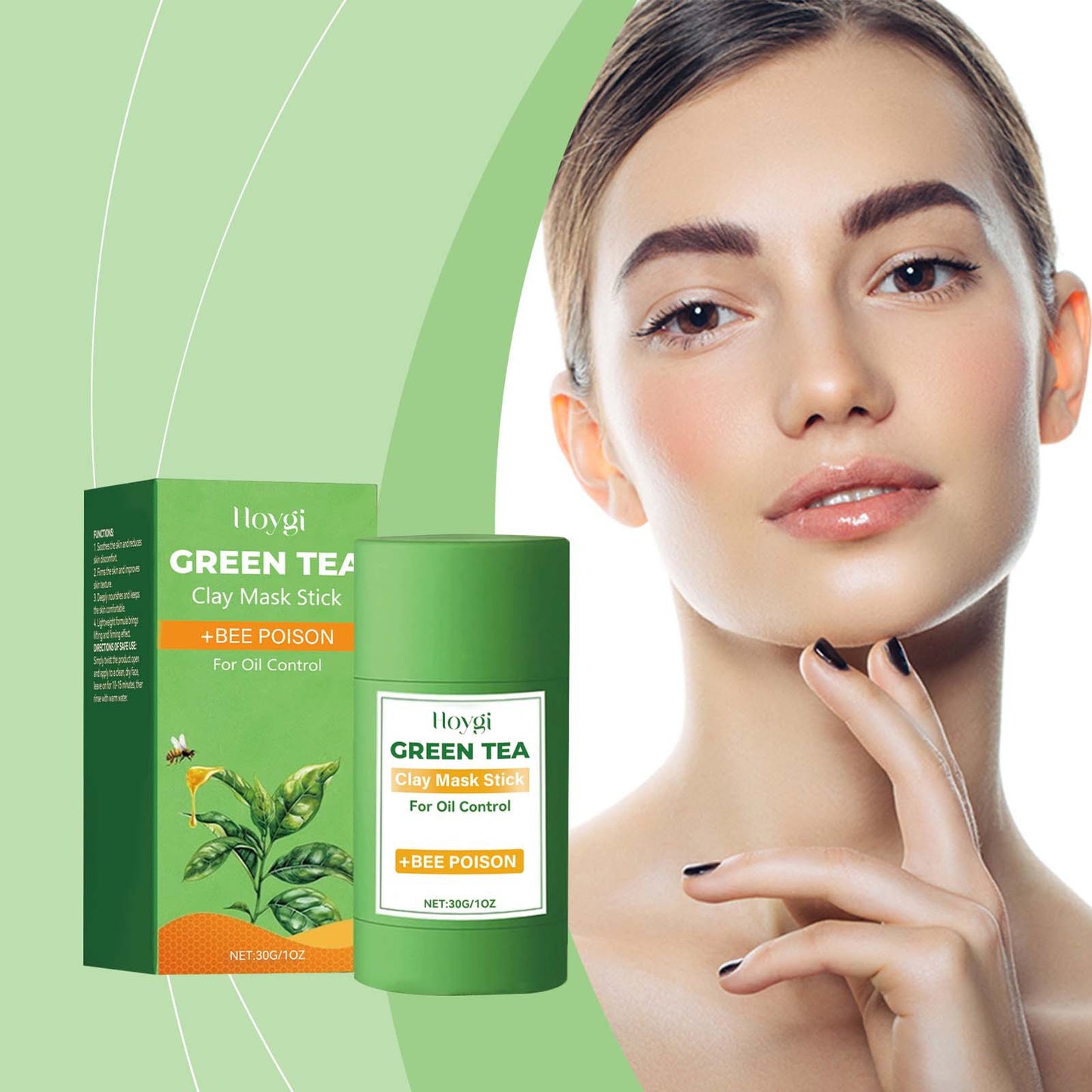 Green Tea Facial Mask Stick 30g - Skin Detox & Purifying Treatment