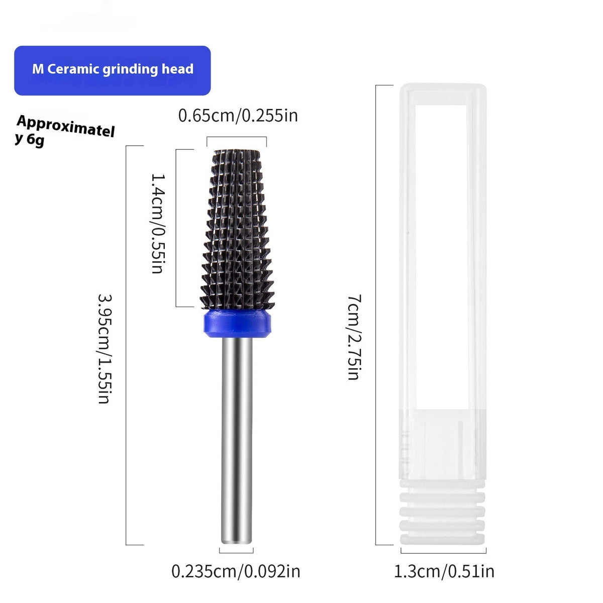 Ceramic Nail Polish Removal Head for Nail Art & Surface Polishing