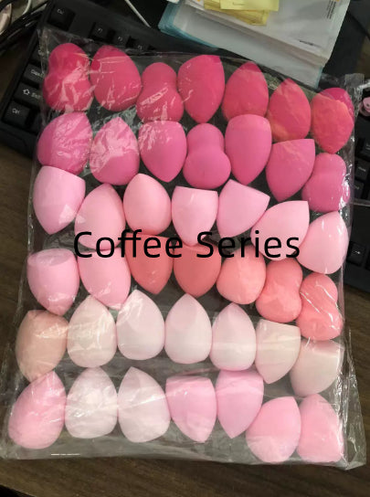 Reusable Cosmetic Sponge Set - Soft Hydrophilic Puff for Face Makeup, Wet or Dry Use, 30 or 42 Pieces