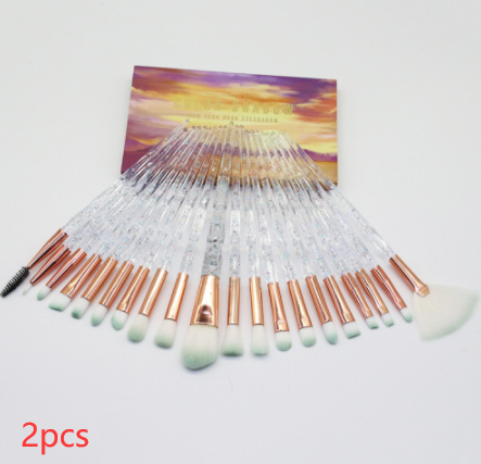 Colorful Makeup Brush Set with 20 Brushes | Cosmetic Tools for Face & Eyes