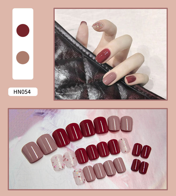 Fake Nail Art Patches - Wearable Nail Decorations for DIY Manicure