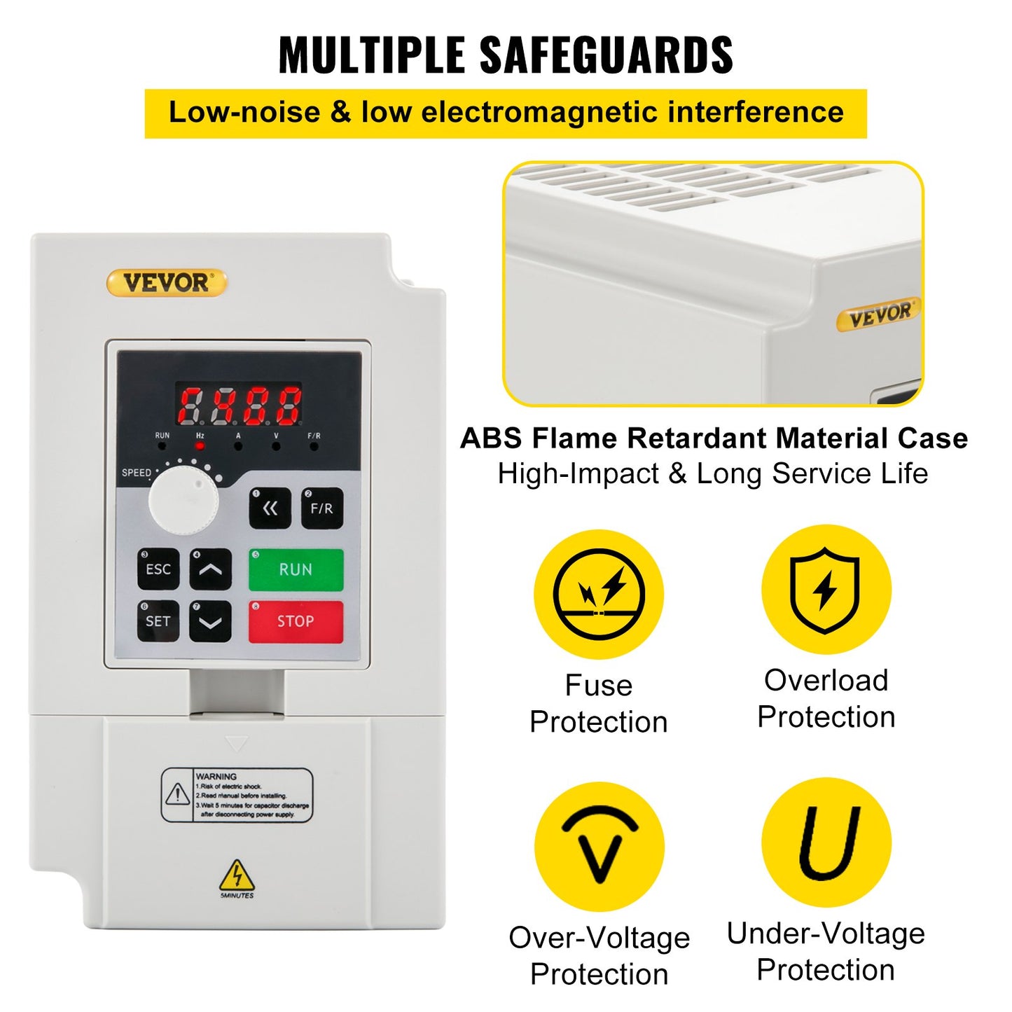 3KW Variable Frequency Drive Inverter - 220V AC, CNC Motor Control