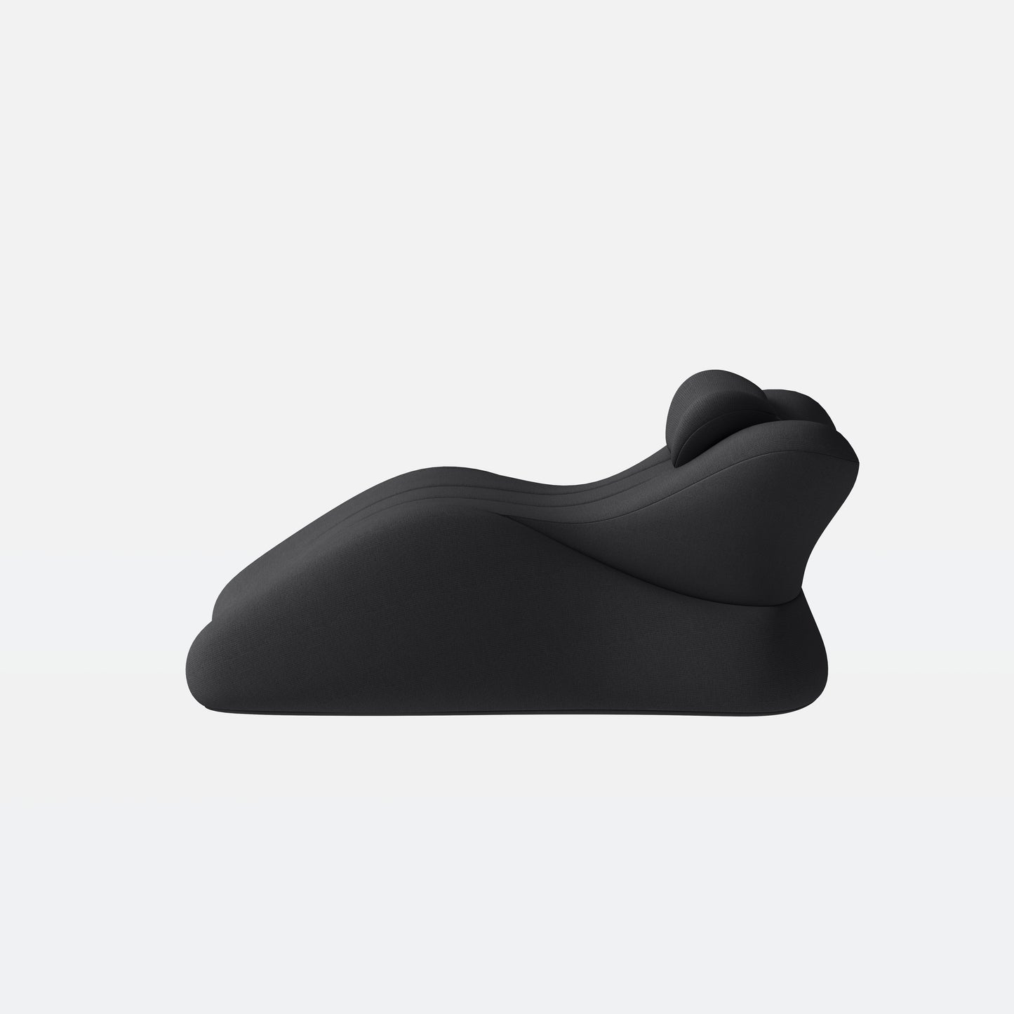 Ergonomic Memory Foam Support Pillow for Couples - Black