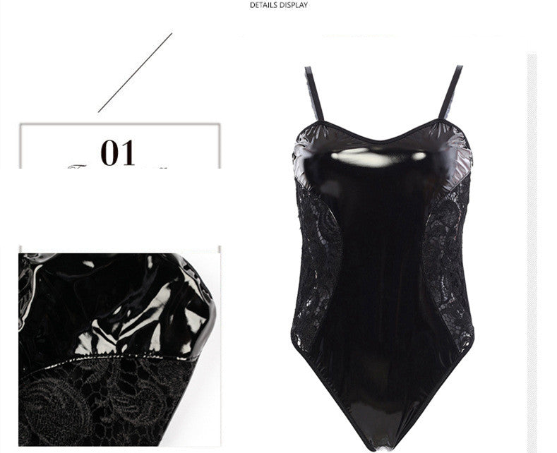 Women's Black Lace Pajamas One Size Sleepwear Loungewear