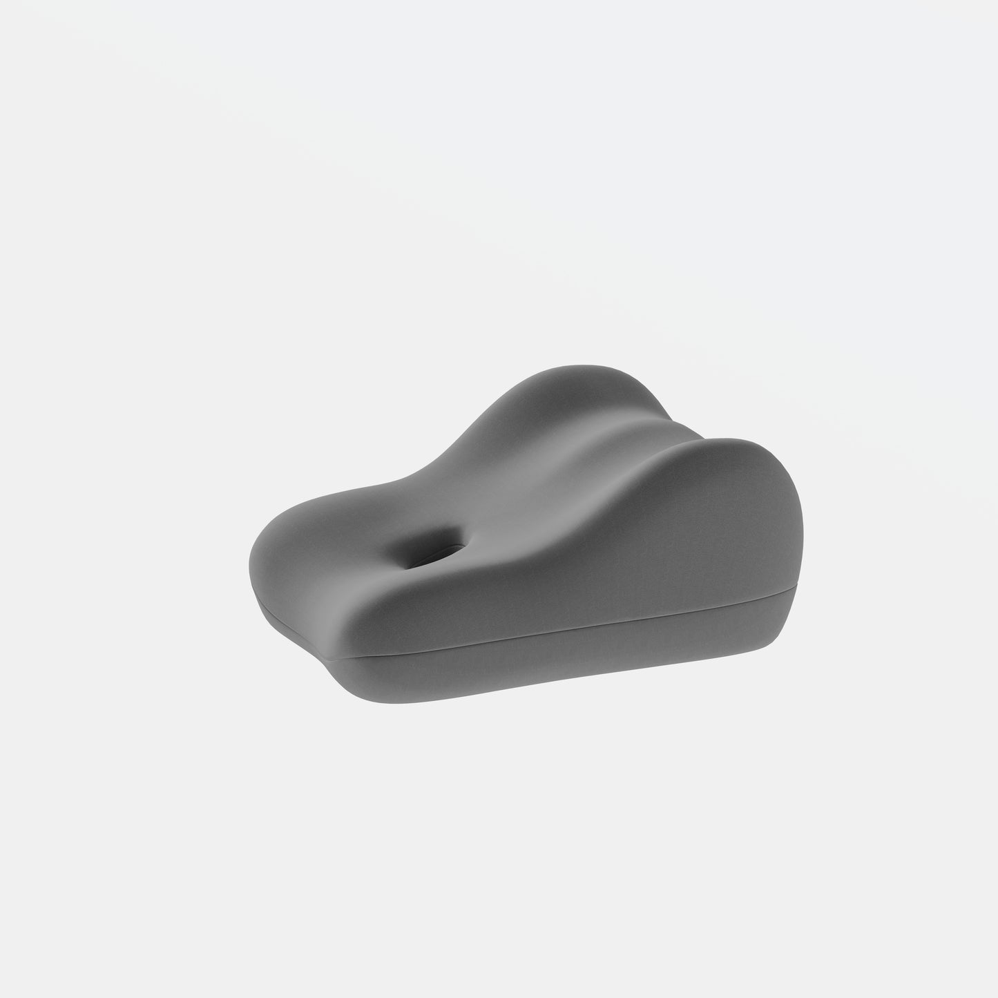 Ergonomic Memory Foam Support Pillow for Couples - Grey