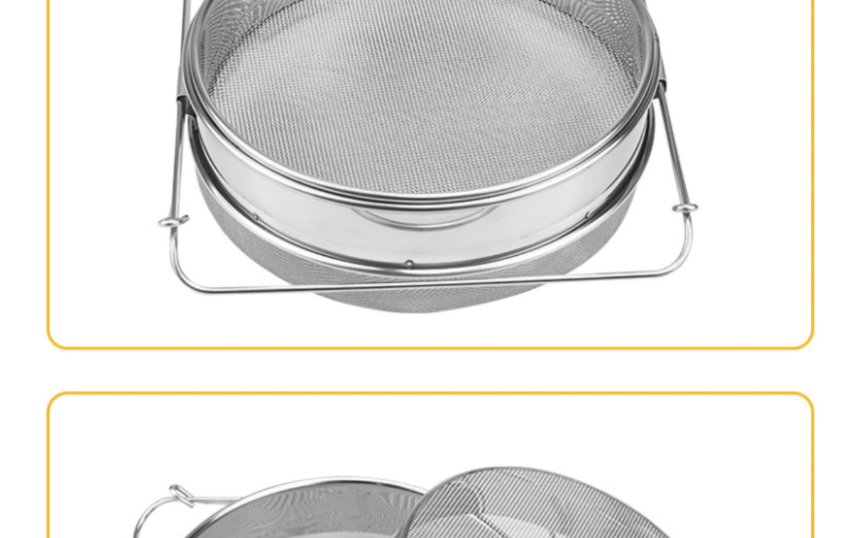 Double Layer Stainless Steel Honey Filter Screen for Home & Kitchen Use